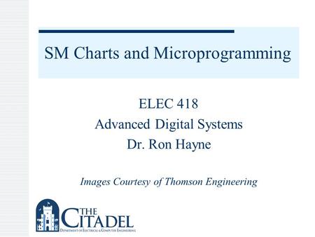 SM Charts and Microprogramming