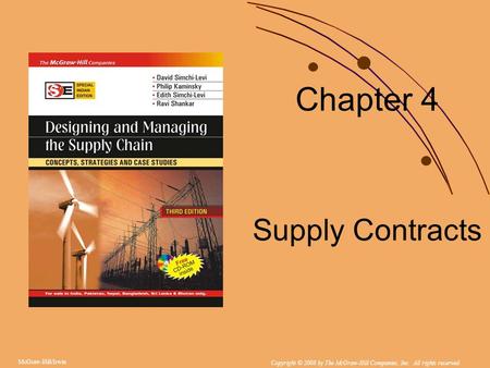 Chapter 4 Supply Contracts.