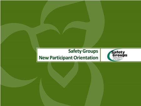 Www.safetygroups.ca 1 Safety Groups New Participant Orientation.