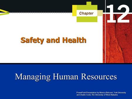 Managing Human Resources - Unit 12