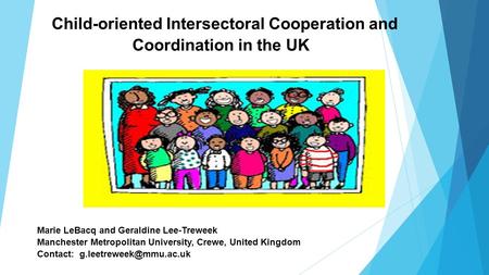 Child-oriented Intersectoral Cooperation and Coordination in the UK