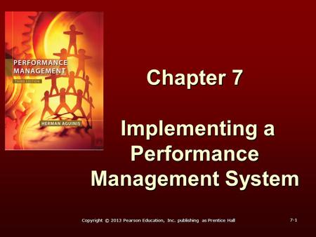 Chapter 7 Implementing a Performance Management System