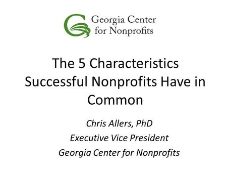 The 5 Characteristics Successful Nonprofits Have in Common
