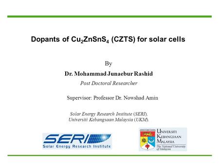 Dopants of Cu2ZnSnS4 (CZTS) for solar cells