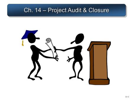 Ch. 14 – Project Audit & Closure