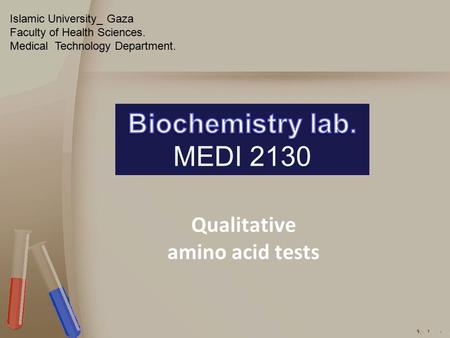 Qualitative amino acid tests