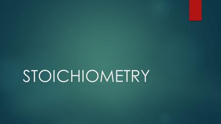 STOICHIOMETRY.  Stoichiometry is the science of using balanced chemical equations to determine exact amounts of chemicals needed or produced in a chemical.