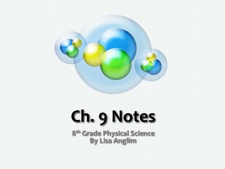 8th Grade Physical Science By Lisa Anglim