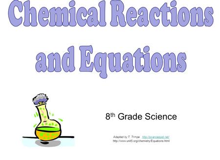 Chemical Reactions and Equations 8th Grade Science