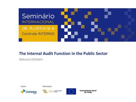 The Internal Audit Function in the Public Sector