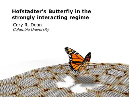 Hofstadter’s Butterfly in the strongly interacting regime