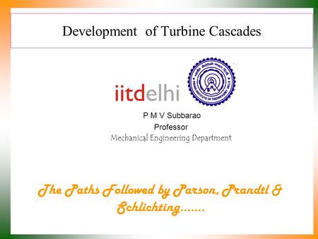 Development of Turbine Cascades