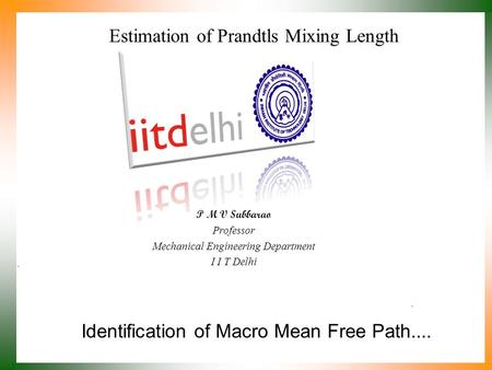 Estimation of Prandtls Mixing Length