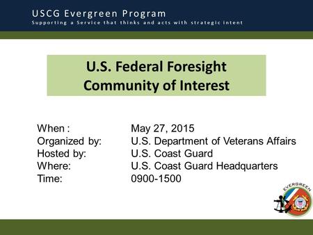 U.S. Federal Foresight Community of Interest