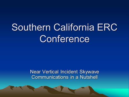 Southern California ERC Conference