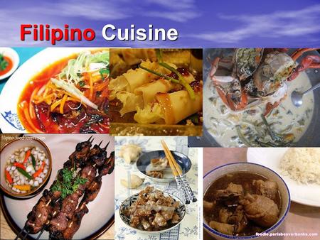 Filipino Cuisine.