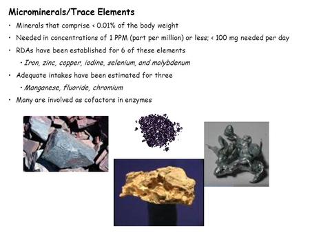 Microminerals/Trace Elements