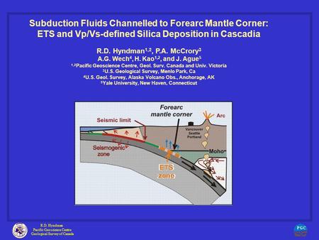 Subduction Fluids Channelled to Forearc Mantle Corner: