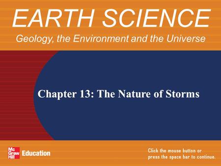 EARTH SCIENCE Geology, the Environment and the Universe
