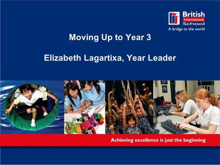 Moving Up to Year 3 Elizabeth Lagartixa, Year Leader.