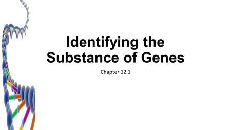 Identifying the Substance of Genes