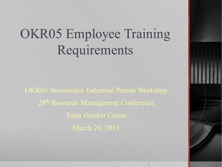 OKR05 Employee Training Requirements