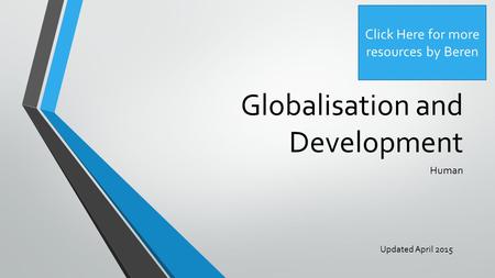 Globalisation and Development