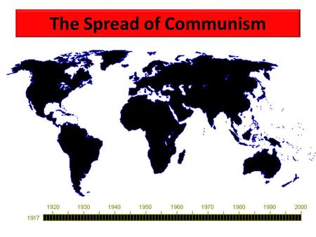 The Spread of Communism