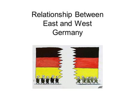 Relationship Between East and West Germany