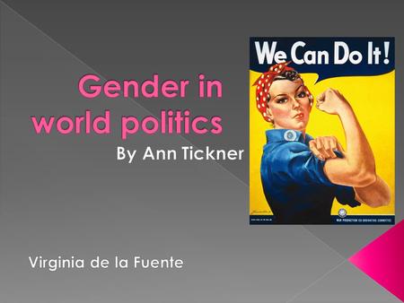 Gender in world politics