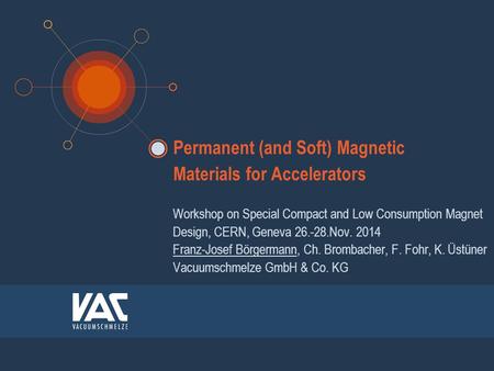 Permanent (and Soft) Magnetic Materials for Accelerators