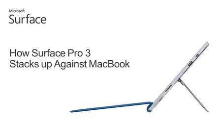 How Surface Pro 3 Stacks up Against MacBook