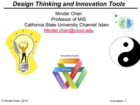 Design Thinking and Innovation Tools