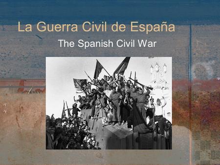 La Guerra Civil de España
