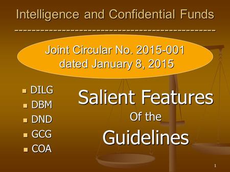 Salient Features Guidelines