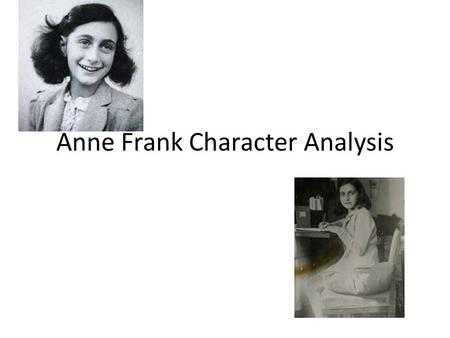 anne frank character conflicts