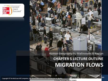 Chapter 5 LECTURE OUTLINE MIGRATION FLOWS