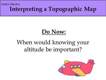 Interpreting a Topographic Map