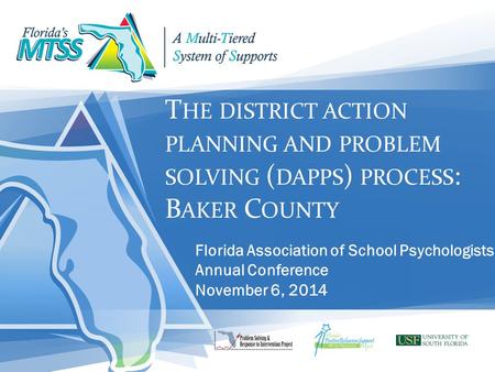 Florida Association of School Psychologists Annual Conference