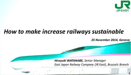 How to make increase railways sustainable