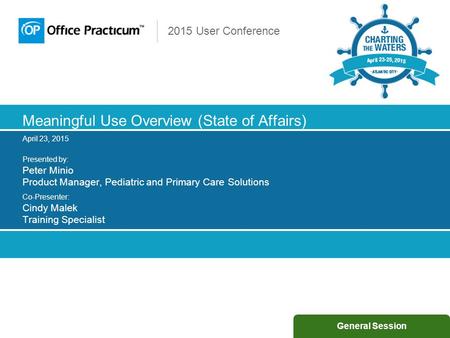 Meaningful Use Overview (State of Affairs)