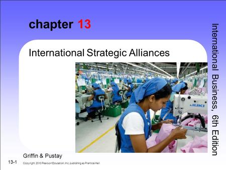 chapter 13 International Strategic Alliances