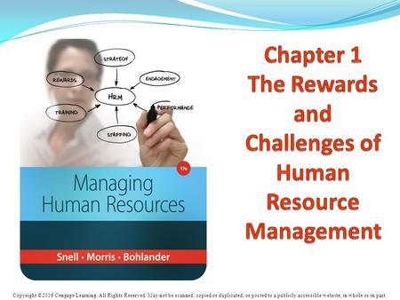 Chapter 1 The Rewards and Challenges of Human Resource Management