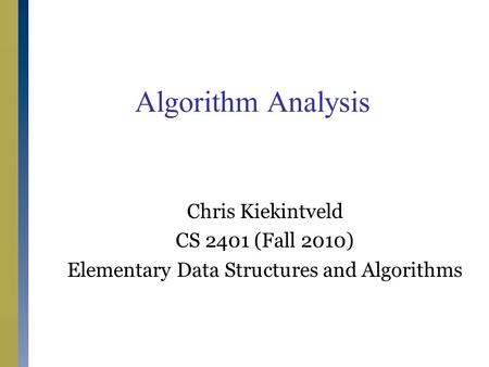 Elementary Data Structures and Algorithms