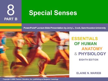 ELAINE N. MARIEB EIGHTH EDITION 8 Copyright © 2006 Pearson Education, Inc., publishing as Benjamin Cummings PowerPoint ® Lecture Slide Presentation by.