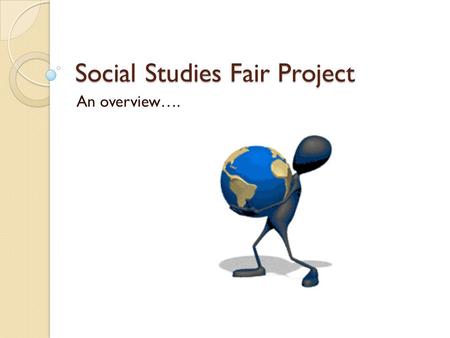 Social Studies Fair Project