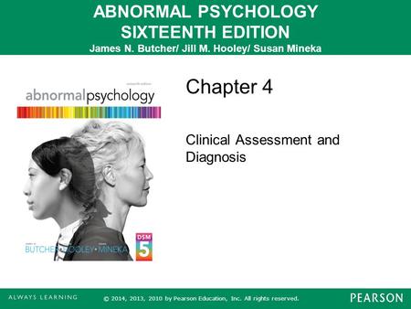 Chapter 4 Clinical Assessment and Diagnosis