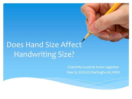 Does Hand Size Affect Handwriting Size?