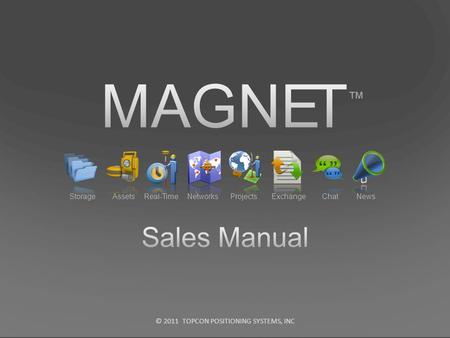 MAGNET ™ Sales Manual Storage Assets Real-Time Networks Projects