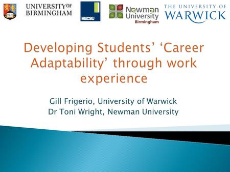 Developing Students’ ‘Career Adaptability’ through work experience